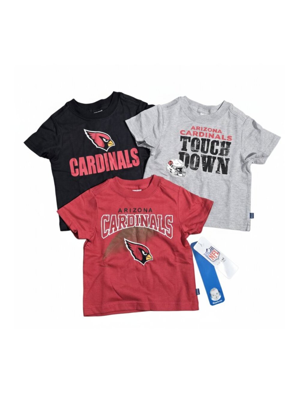 NWT | Arizona Cardinals Gerber 3-Pack NFL Graphic T-Shirt Set | 12M